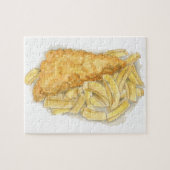 vis en chips legpuzzel (Horizontaal)