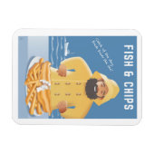 Vis en Chips Magneet (Horizontaal)