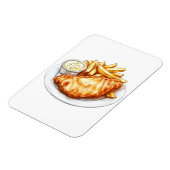 Vis en chips magneet (Linkerzijde)