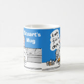 Vis en chips om aan te passen. koffiemok (Center)