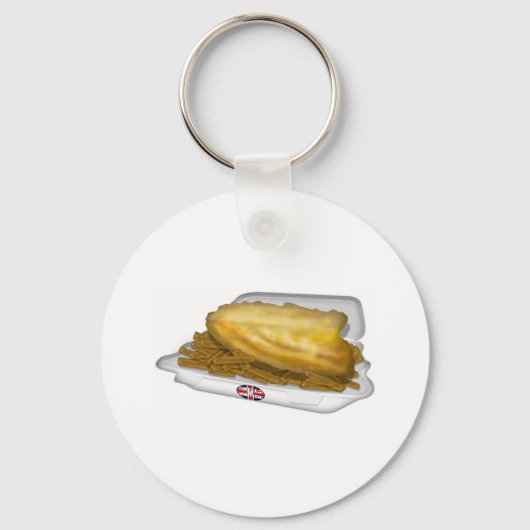 Vis en chips sleutelhanger (Voorkant)
