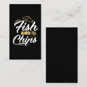 Vis en chips Streetfood Voedervoeding Visitekaartje (Voorkant / Achterkant)
