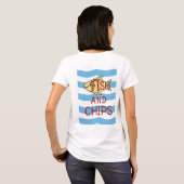 Vis en chips t-shirt (Achterkant volledig)