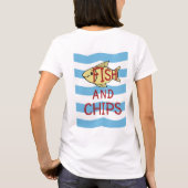 Vis en chips t-shirt (Achterkant)