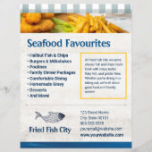 Vis en chips | Vis en zeevruchten restaurant | Sja Flyer (Achterkant)