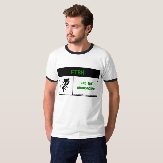 Vis en de CrawDaddys - T-Shirt - Mannen (Voorkant volledig)
