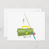 Vis en doos met taarten briefkaart (Voorkant / Achterkant)