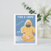 Vis en Friet ansichtkaart Briefkaart (Staand voorkant)
