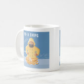 Vis en Friet Koffiemok (Voorkant links)
