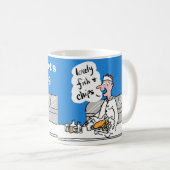 Vis en friet om te personaliseren. koffiemok (Voorkant rechts)