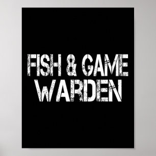 Vis en Game Warden Halloween Lazy Kostuum Poster