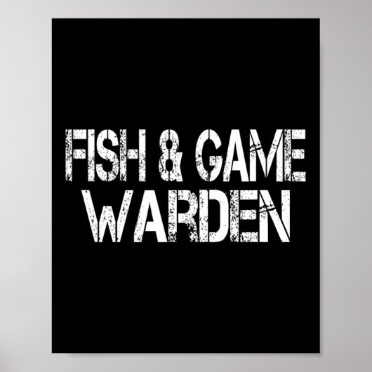 Vis en Game Warden Halloween Lazy Kostuum Poster (Voorkant)