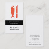 Vis en geslacht visitekaartje (Voorkant / Achterkant)