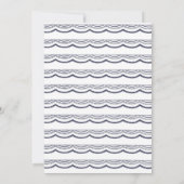  Vis en Golven Beach Wedding Kaart (Achterkant)