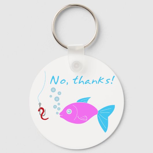 Vis en haak sleutelhanger (Voorkant)