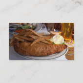 vis en inkepingen met een appint van cider visitekaartje (Achterkant)