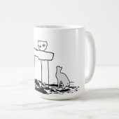 Vis en kat koffiemok (Voorkant rechts)