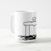 Vis en kat koffiemok (Voorkant links)
