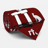 Vis en kat - Stropdas (Opgerold)