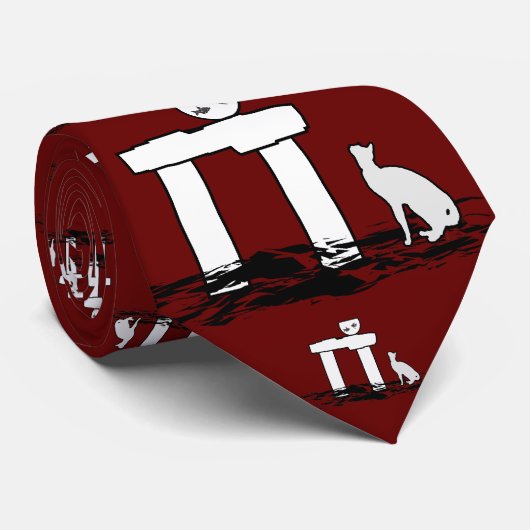 Vis en kat - Stropdas (Opgerold)
