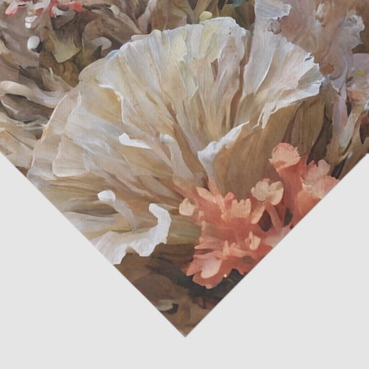 Vis en Koraal Acryl Schilderen Tissuepapier (Detail)