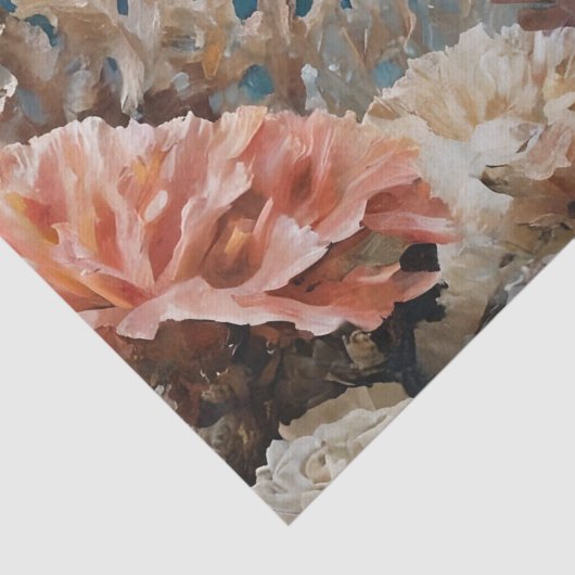 Vis en Koraal Acryl Schilderen Tissuepapier (Detail)