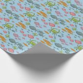 Vis en krabben cadeaupapier (Hoek)