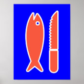 Vis en mes poster (Voorkant)