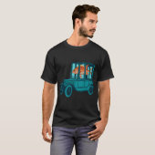 Vis en oude auto collage t-shirt (Voorkant volledig)