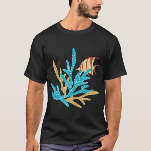 vis en rif t-shirt (Voorkant)