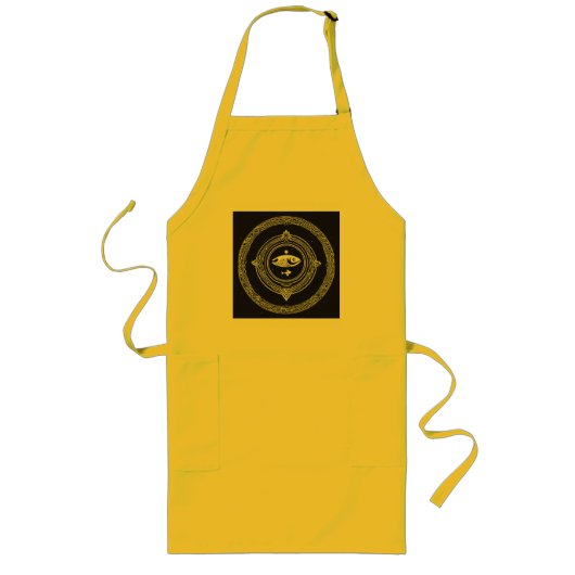 Vis- en RivierSymbool – Christelijk T-Shirt Vector Lang Schort (Voorkant)
