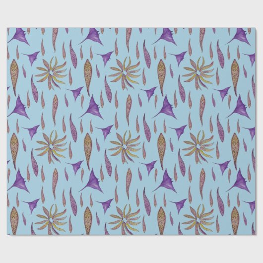 Vis en roggen cadeaupapier (Vlak)