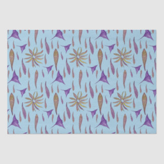 Vis en roggen tissuepapier