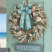 Vis en schelpen satijnen lint