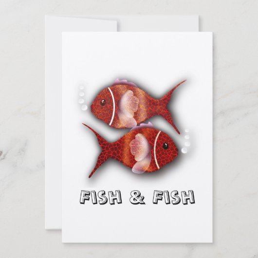 Vis en vis T-shirt Kaart (Voorkant)