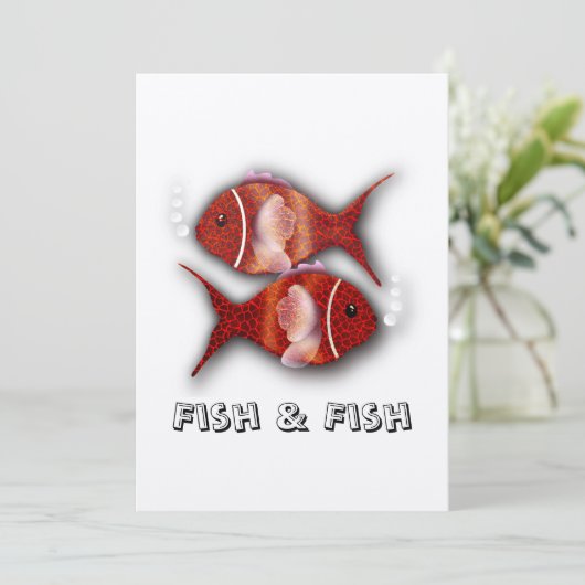 Vis en vis T-shirt Kaart (Staand voorkant)