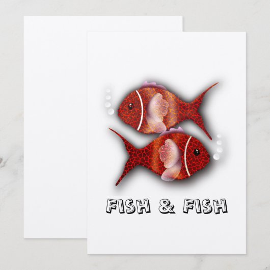 Vis en vis T-shirt Kaart (Voorkant / Achterkant)