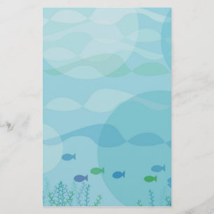 vis en water briefpapier