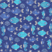 Vis- en zeepaamoogpatroon sticker (Voorkant)