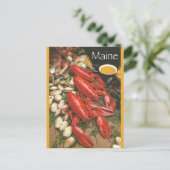 Vis en zeevruchten in Maine Briefkaart (Staand voorkant)