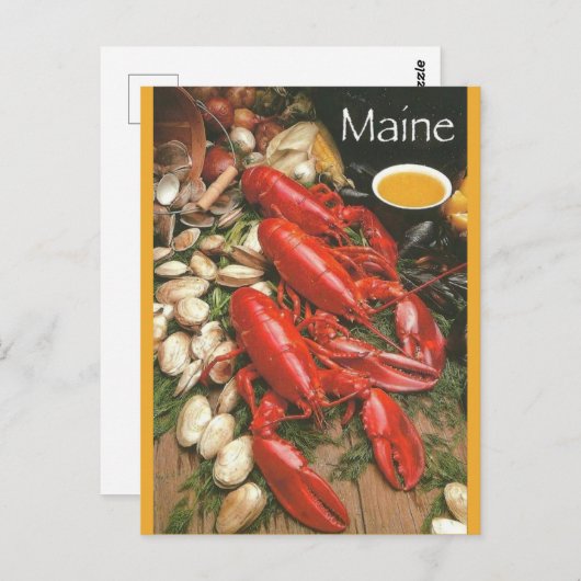  Vis en zeevruchten in Maine Briefkaart (Voorkant / Achterkant)