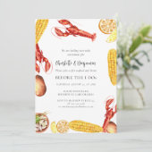 Vis en zeevruchten koken voor ik doe verlovingsfee kaart (Staand voorkant)