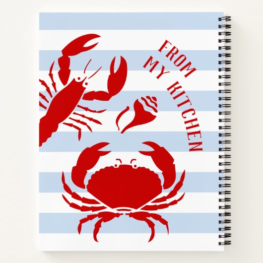 Vis en zeevruchten recepten schrijf je eigen notitieboek (Achterkant)