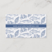 Vis en zeevruchten Restaurant Kustboetiek of Resor Visitekaartje (Achterkant)