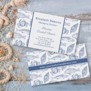 Vis en zeevruchten Restaurant Kustboetiek of Resor Visitekaartje