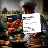 Vis en zeevruchten Restaurant Visitekaartje