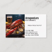 Vis en zeevruchten Restaurant Visitekaartje (Voorkant)