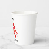 Vis en zeevruchten restaurant welkom rode krab Per Papieren Bekers (Links)