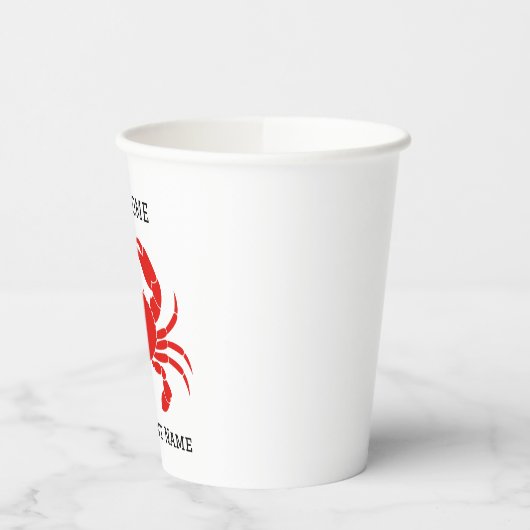 Vis en zeevruchten restaurant welkom rode krab Per Papieren Bekers (Links)
