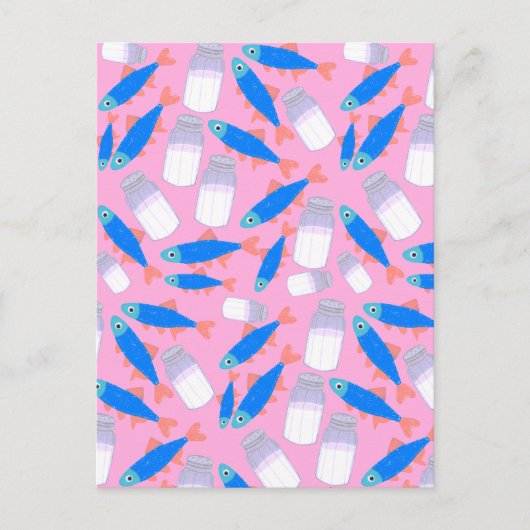 Vis en zout briefkaart (Voorkant)